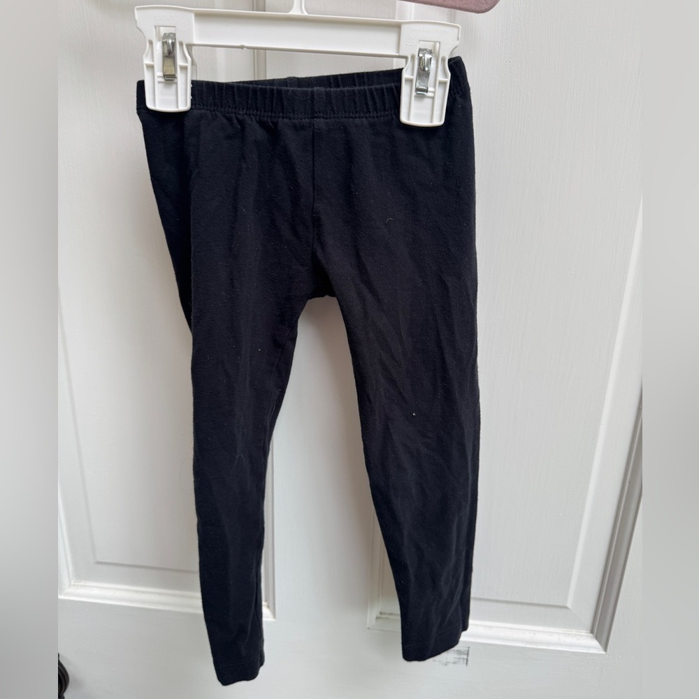 Old Navy 3T Girls Full-Length Black Stretch Leggings Pants